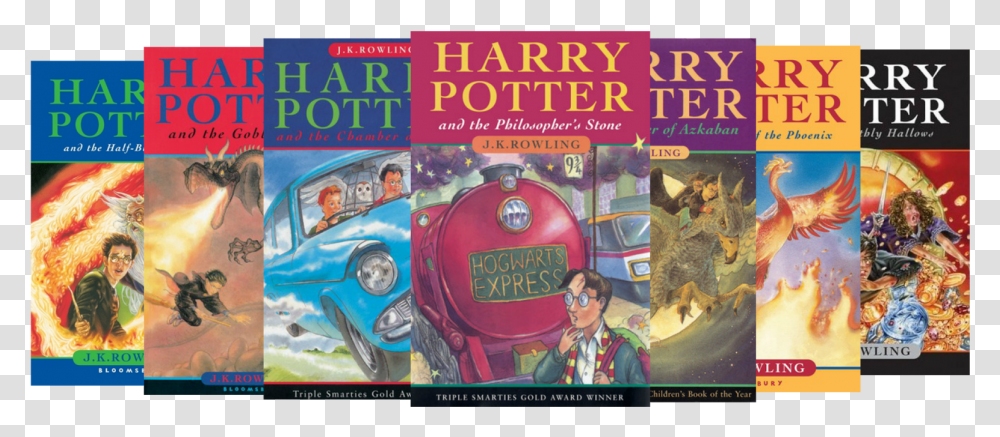 Series Harry Potter Books, Person, Novel, Car, Paper Transparent Png