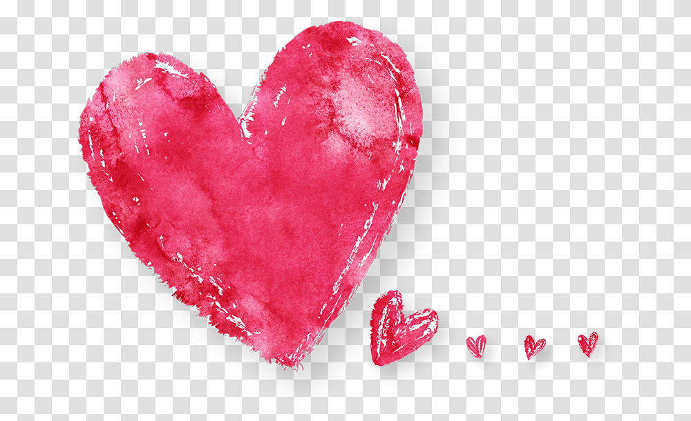 Series Of Crayon Hearts Starting Small In The Background Dnem Lyubvi, Cushion, Pillow Transparent Png