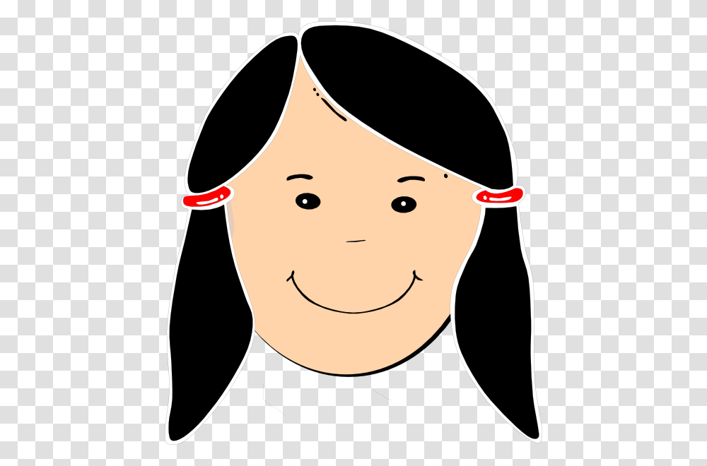 Serious Face Girl Clipart Clip Art Images, Label, Drawing, Smile, Pillow Transparent Png