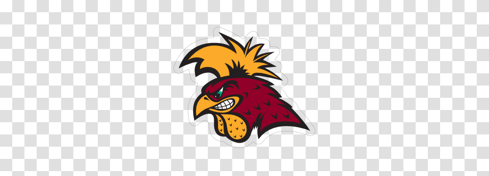 Serious Gamecock Mascot Sticker, Dragon, Poultry, Fowl, Bird Transparent Png