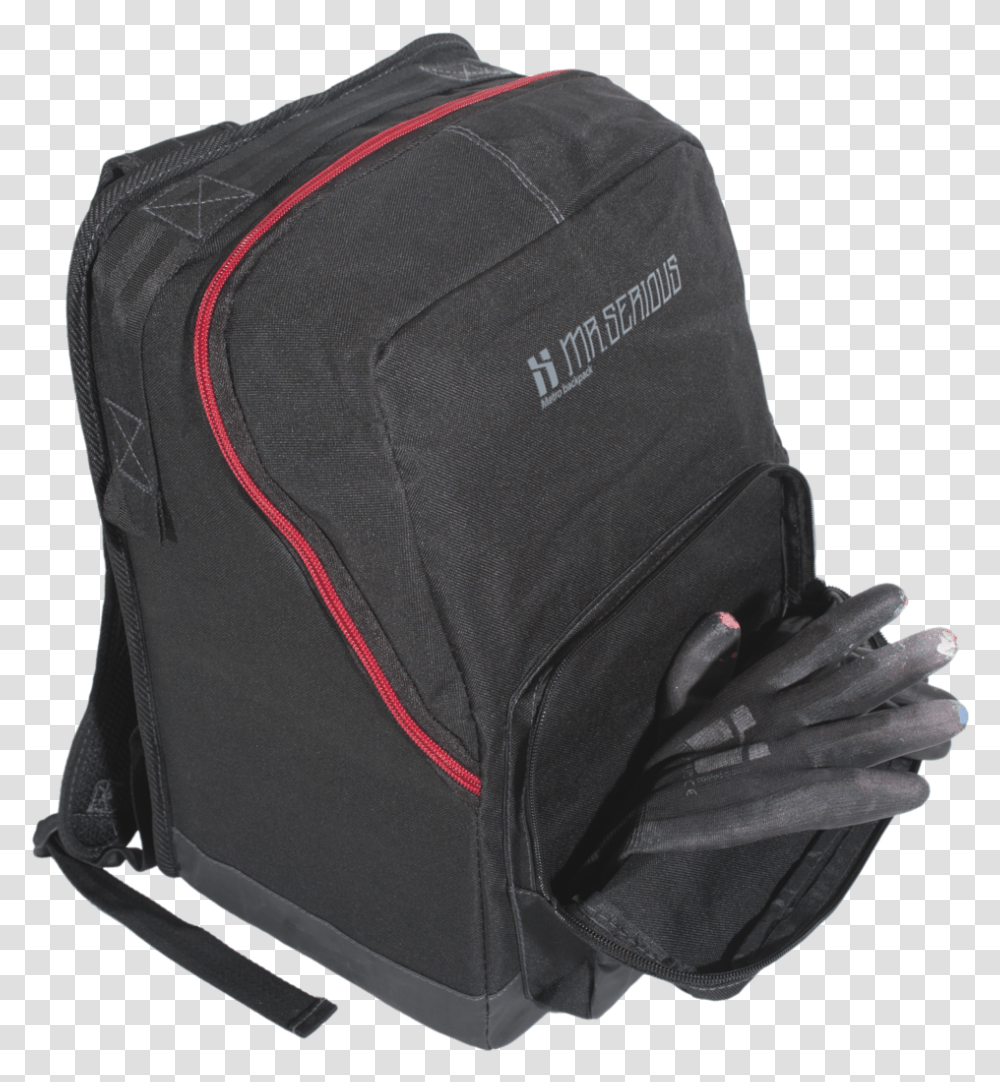 Serious Metro Backpack Front Pocket Black, Bag, Baseball Cap, Hat Transparent Png