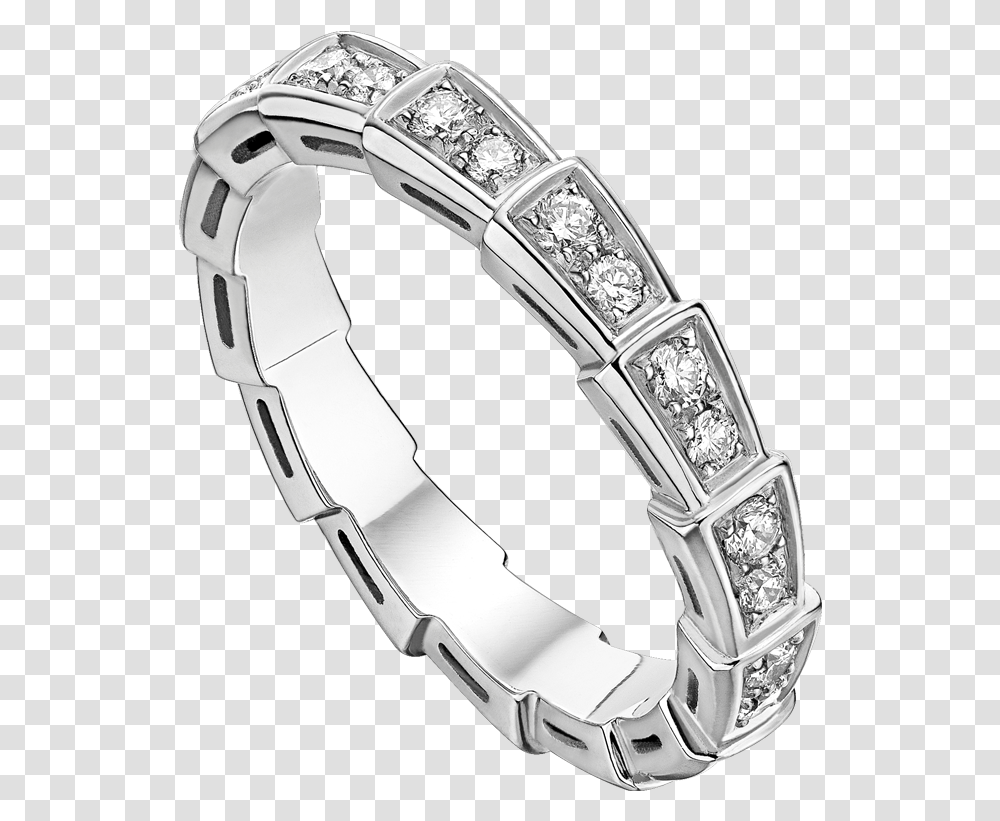 Serpenti Rose Gold Wedding Band Aed Serpenti Ring Bvlgari White Gold, Jewelry, Accessories, Accessory, Diamond Transparent Png