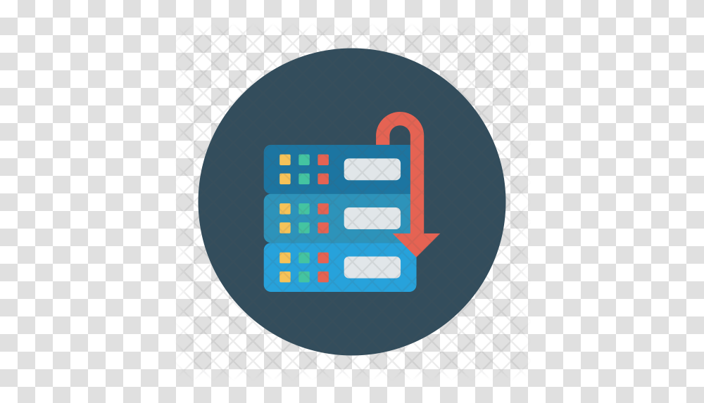 Server Backup Icon Of Flat Style Circle, Label, Text, Sticker, Building Transparent Png