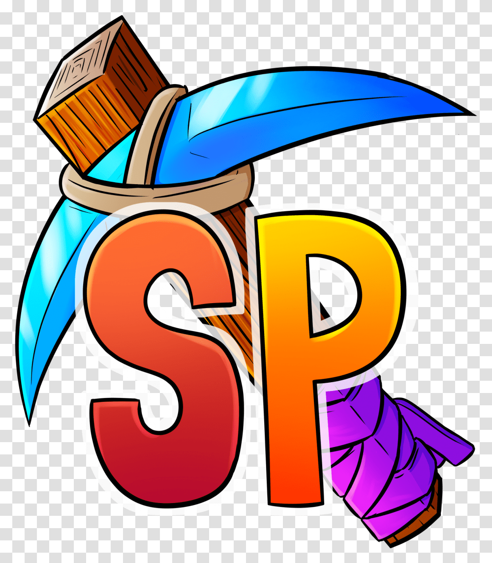 Server Icon With A Diamond Pickaxe And Sp Icon For Server Minecraft, Number, Alphabet Transparent Png