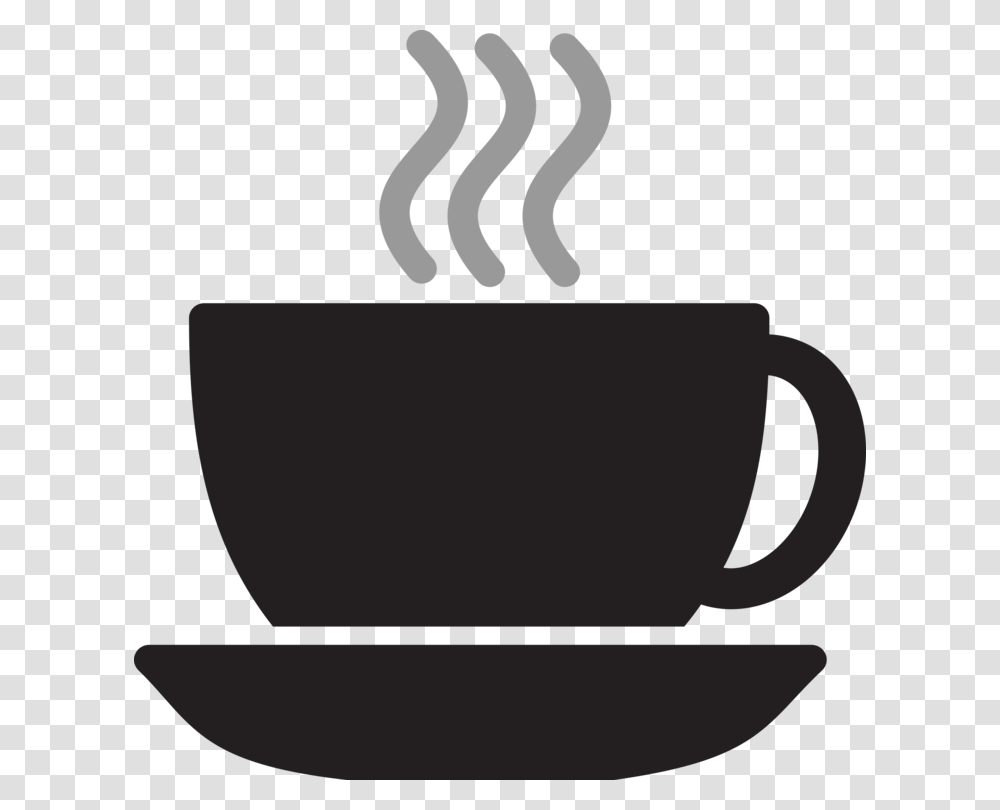 Servewaresilhouettecup Coffee Symbol, Coffee Cup, Saucer, Pottery Transparent Png