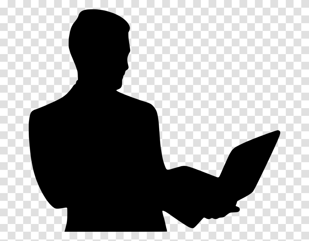 Service Computer Silhouette, Gray, World Of Warcraft Transparent Png