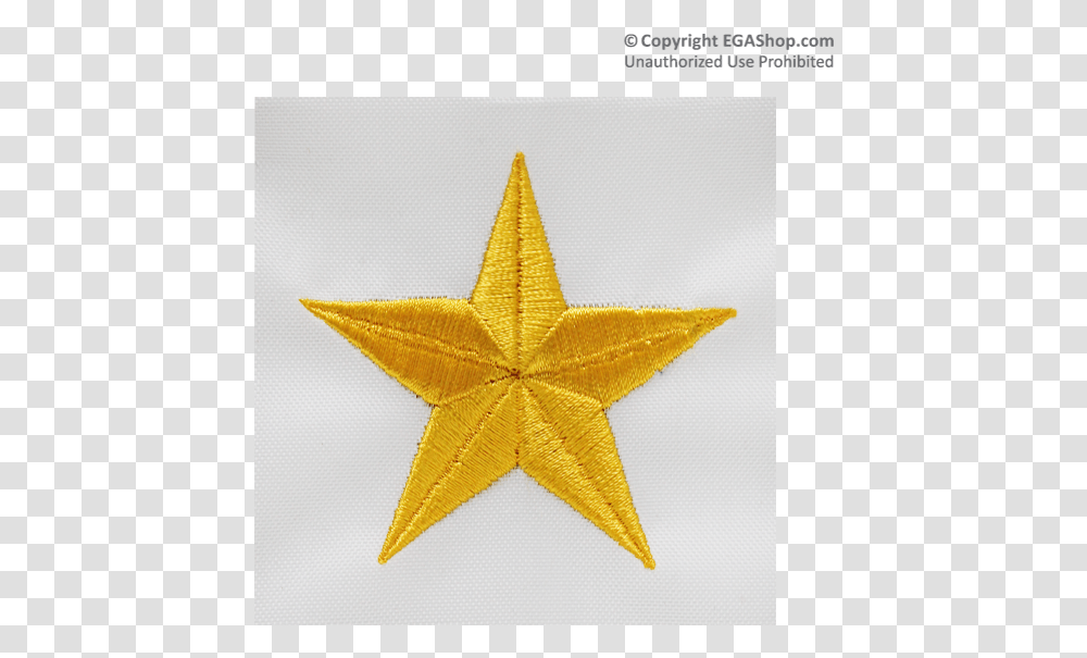 Service Flag Gold Star Banner Embroidered Embroidered Star, Symbol, Star Symbol, Bird, Animal Transparent Png