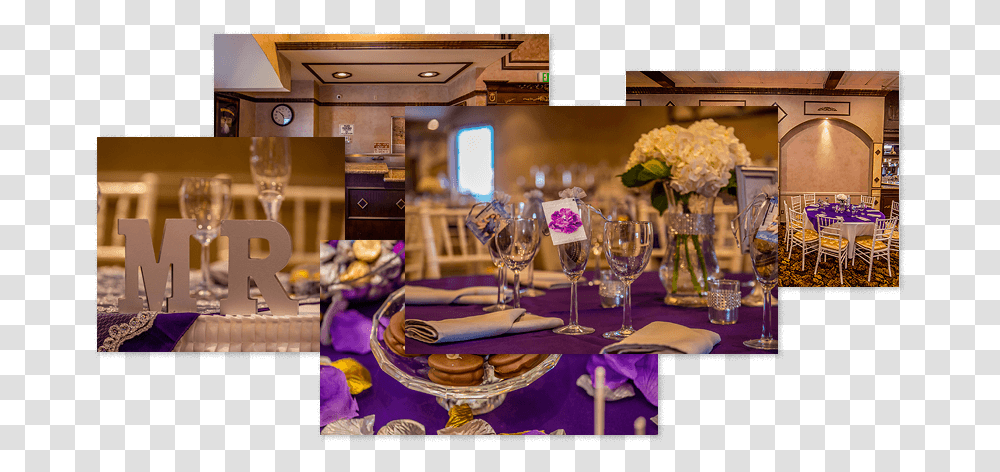 Services Fm Banquet Hall Interior Design, Glass, Goblet, Dining Table, Furniture Transparent Png