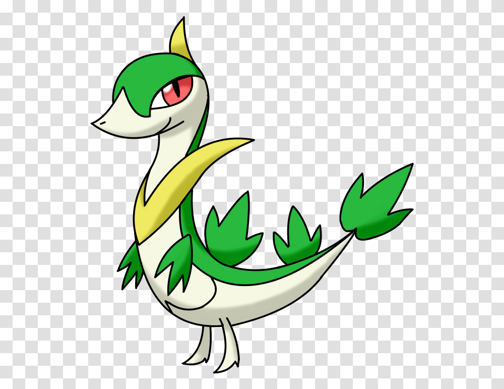 Servine Is The Middle Form Of Snivy Who Is Objectively, Dragon, Green Transparent Png