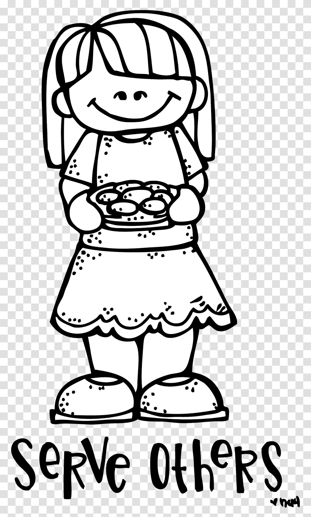 Serving Others Clipart Black And White, Snowman, Winter, Outdoors, Nature Transparent Png