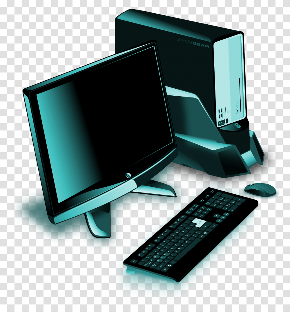 Serving The Southwest Chicagoland Area Gaming Pc Clipart, Computer Keyboard, Computer Hardware, Electronics, Monitor Transparent Png