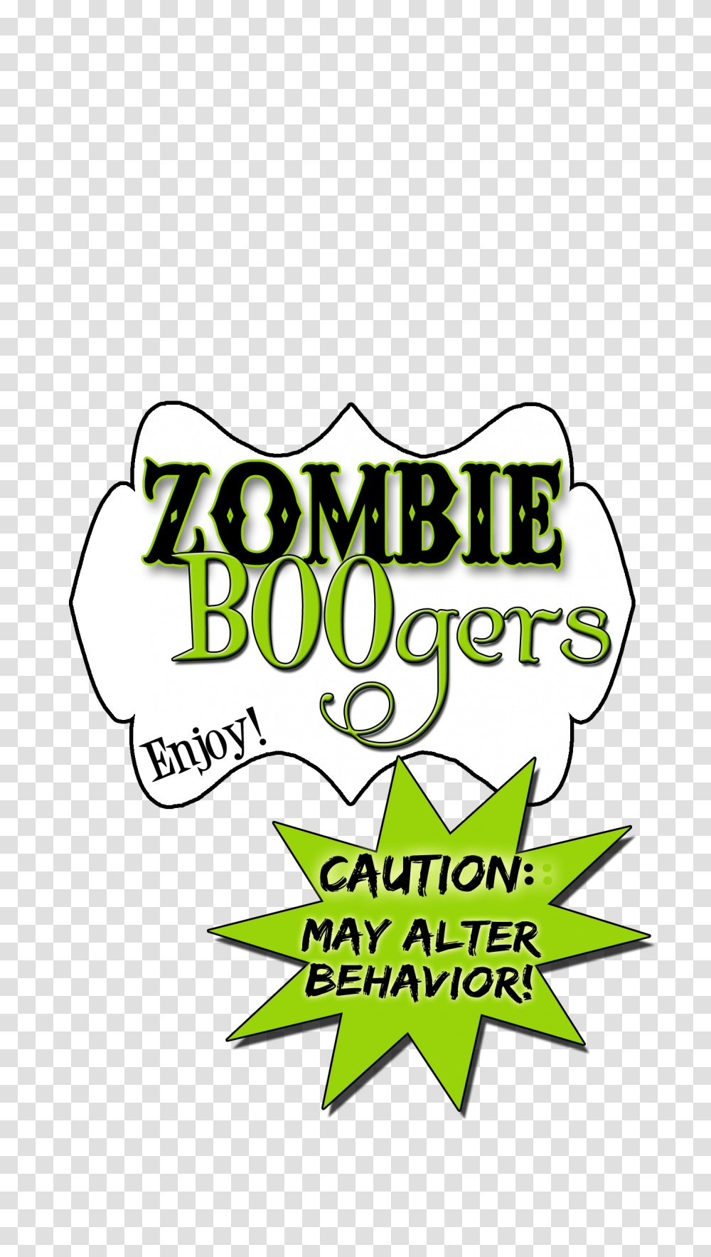 Serving Up Some Zombie Boogers Holiday Halloween Boo, Plant, Label, Alphabet Transparent Png