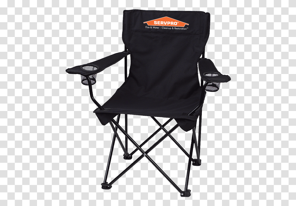 Servpro Black Folding Chair Outdoor Black Folding Chairs, Furniture, Canvas Transparent Png