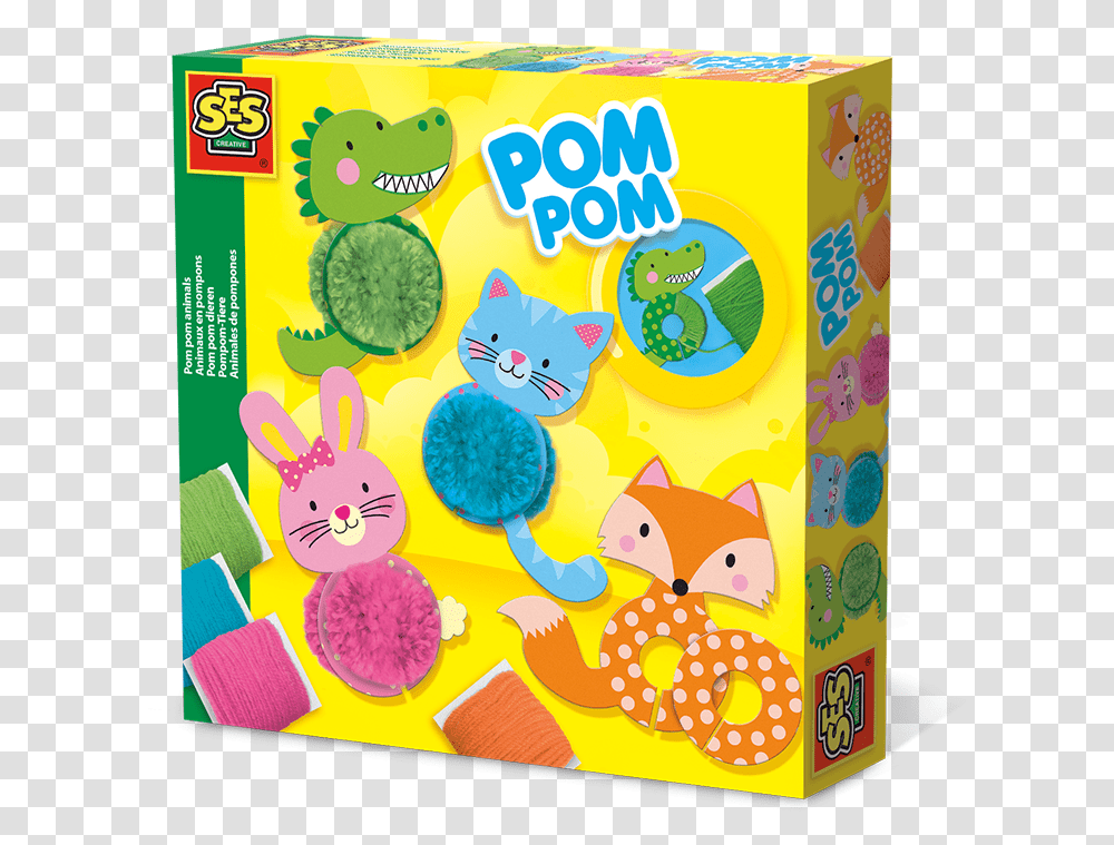 Ses Pom Animals Ses Creative Pom Pom, Bird, Cat, Mammal, Rubber Eraser Transparent Png