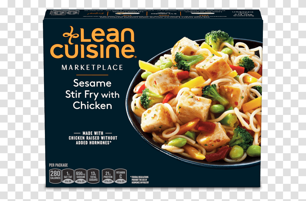 Sesame Stir Fry With Chicken Image Lean Cuisine Sesame Chicken, Advertisement, Poster, Flyer, Paper Transparent Png