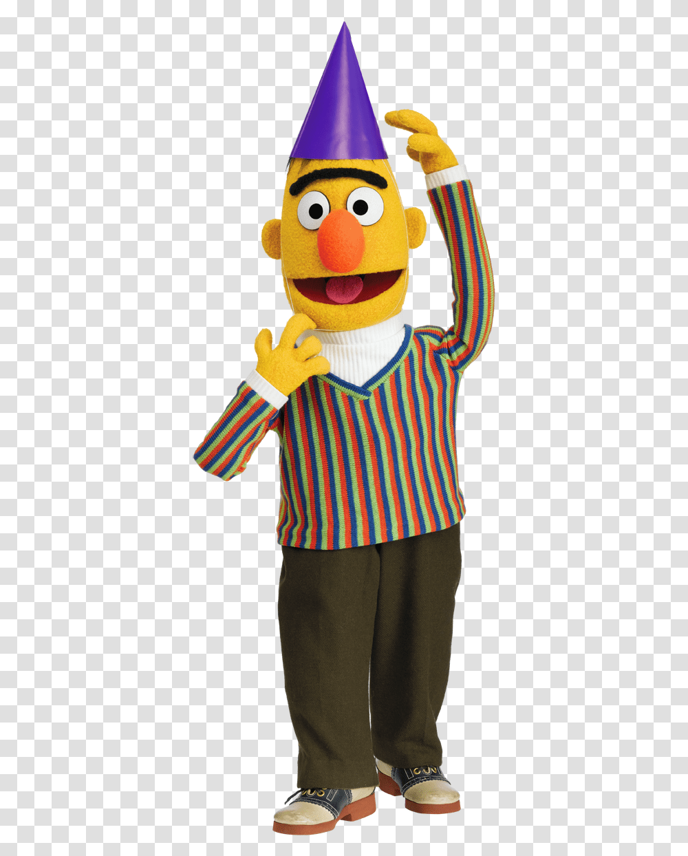 Sesame Street Birthday Sesame Street Bert Muppet, Person, Human, Mascot, Toy Transparent Png