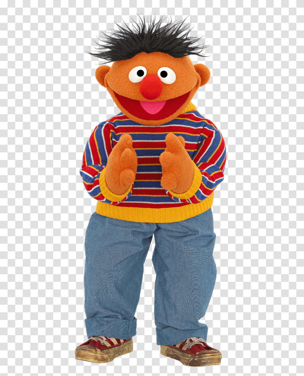 Sesame Street Cast Ernie, Shoe, Footwear, Person Transparent Png