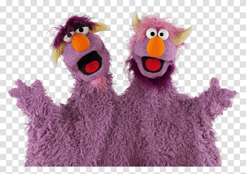 Sesame Street Characters Two Headed Monster, Toy, Plush, Sweets, Food Transparent Png