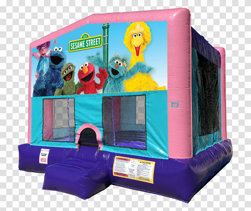 Sesame Street Elmo Bouncer Under The Sea Bounce House, Inflatable Transparent Png