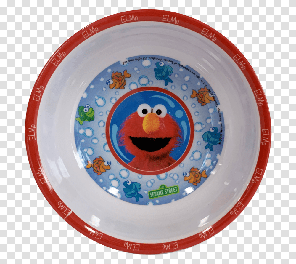 Sesame Street Elmo Bowl Circle, Dish, Meal, Food, Platter Transparent Png