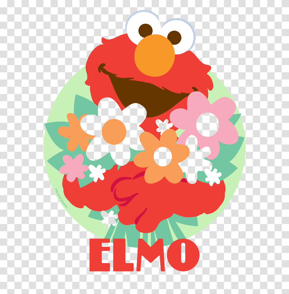 Sesame Street Flowers For You Juniors T Shirt, Floral Design, Pattern Transparent Png