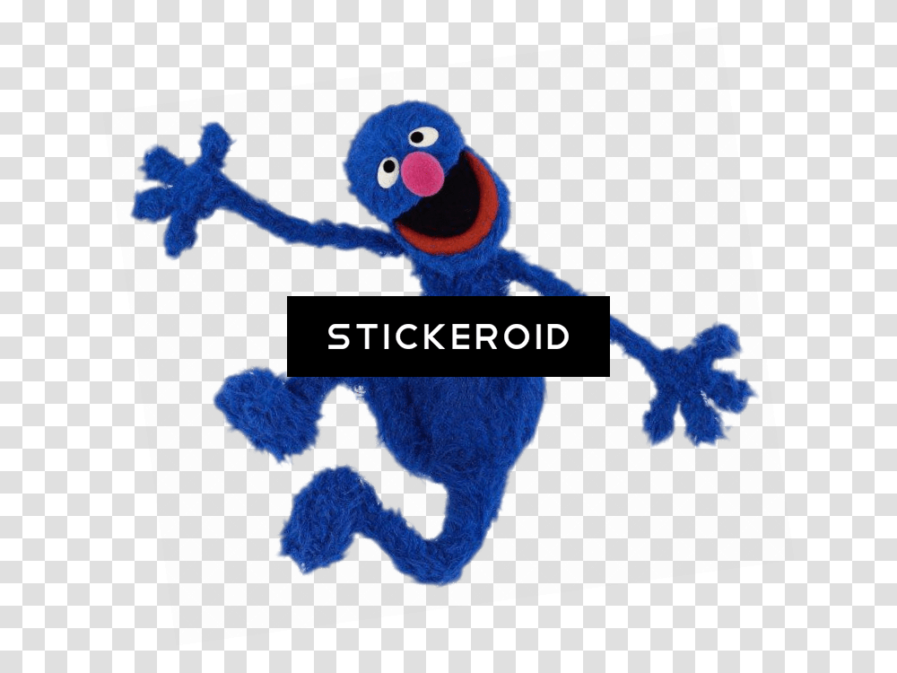 Sesame Street Grover Happy Jump Sesame Street Character, Animal, Bird, Mammal, Pac Man Transparent Png