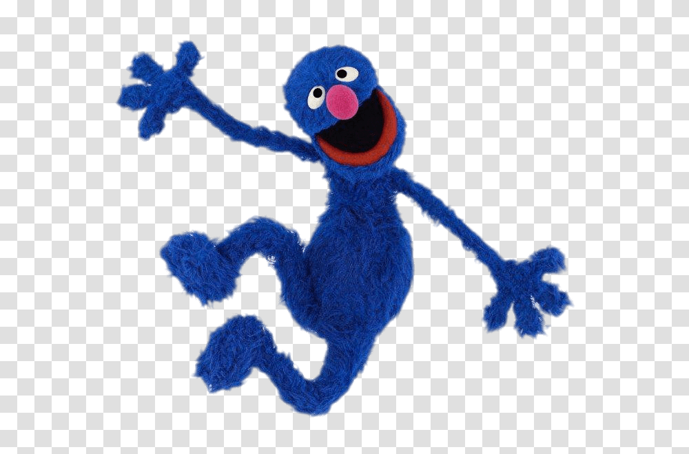 Sesame Street Grover Happy Jump, Toy, Plush, Animal, Sea Life Transparent Png