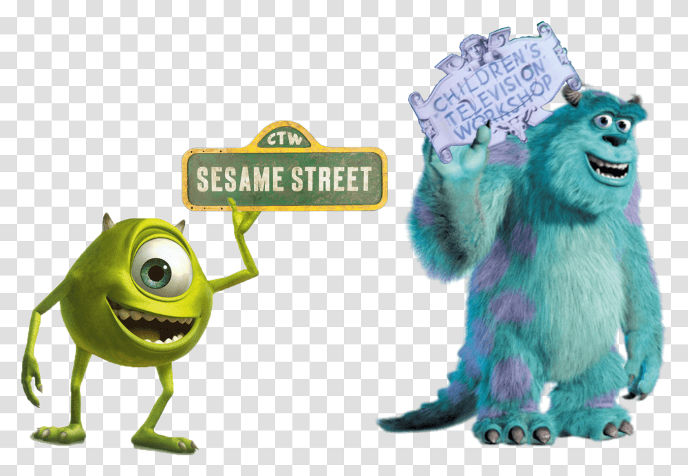 Sesame Street Is A Production Of The Childrens Television Mike Wazowski Transparent Png