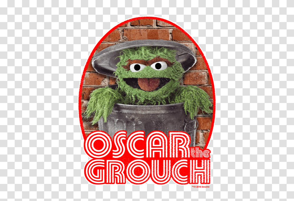 Sesame Street Oscar Iron On Youth T Shirt, Plant, Toy, Food, Label Transparent Png