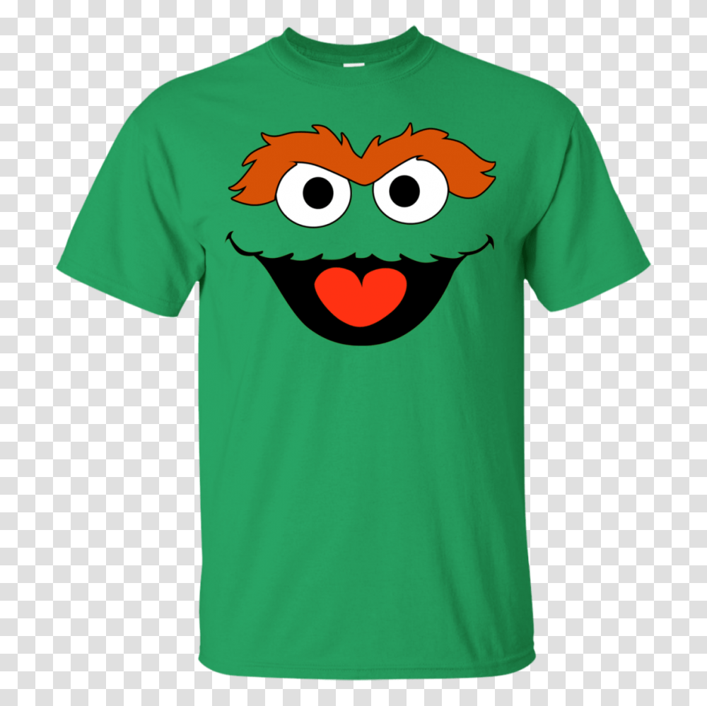 Sesame Street Oscar The Grouch Face Shirt Hoodie Merchandise, Apparel, T-Shirt Transparent Png