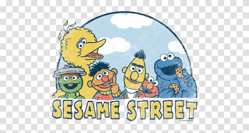 Sesame Street Sesame Group Baby Bodysuit, Poster, Advertisement Transparent Png