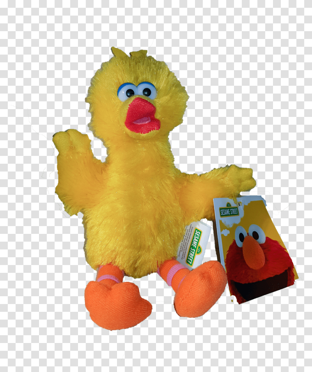 Sesame Street Small Big Bird Plush Toy, Rubber Eraser, Sweets, Food, Confectionery Transparent Png