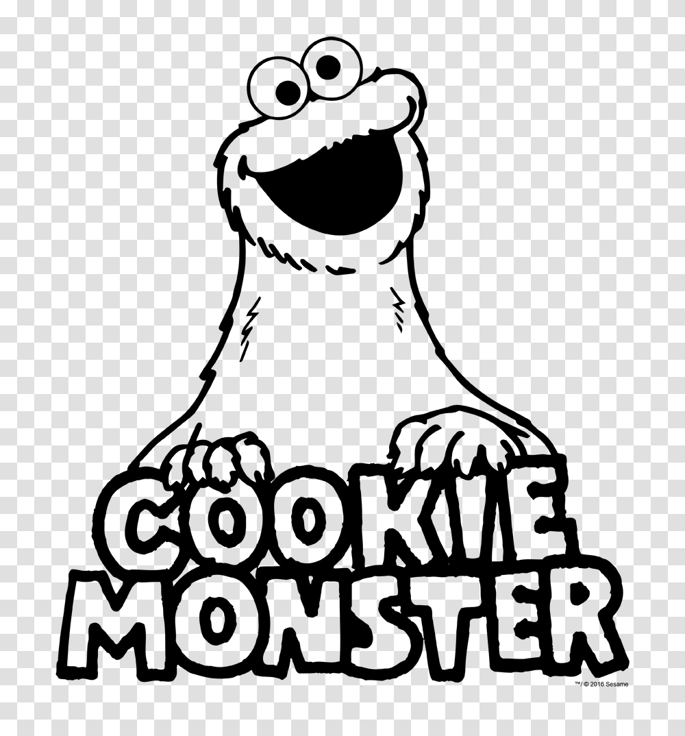 Sesame Street Vintage Cookie Monster Kids T Shirt, Gray, World Of Warcraft, Outdoors Transparent Png