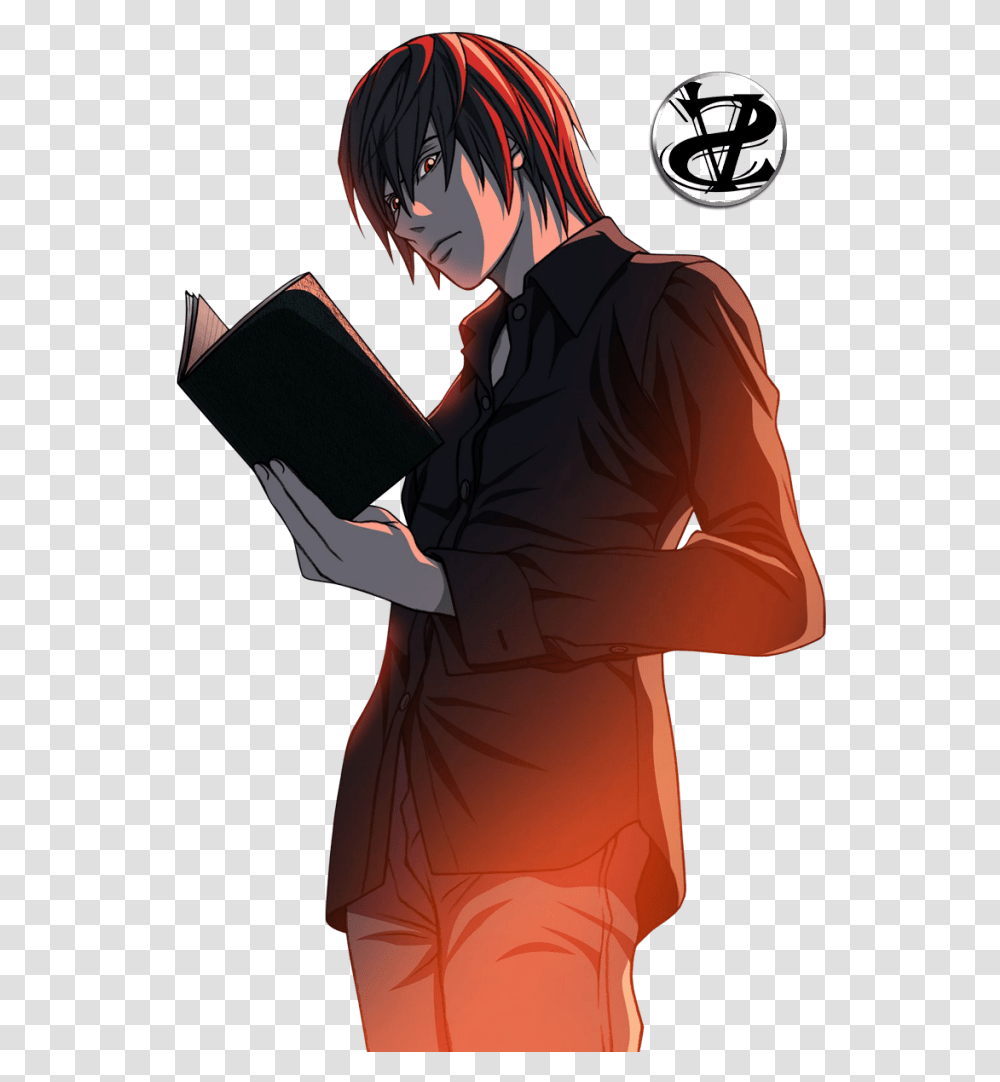 Sesso Do Death Note Misa L E Ligth Kira Death Note, Reading, Person, Human Transparent Png