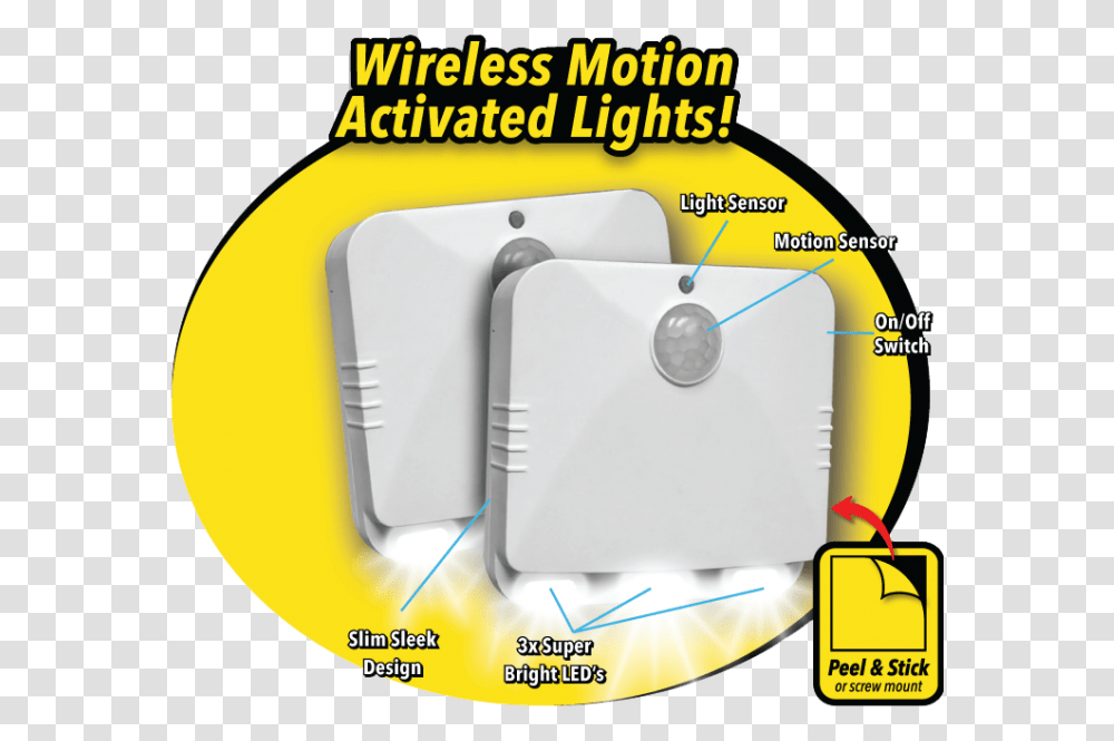 Set Of 2 Sensor Night Lights Light Emitting Diode, Adapter, Electronics, Outdoors, Electrical Device Transparent Png