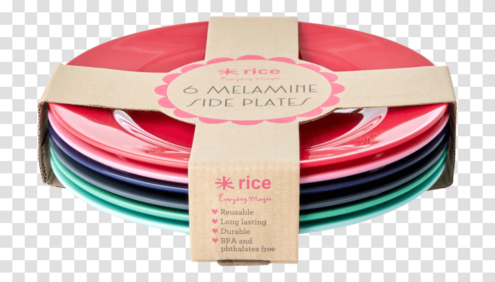 Set Of 6 Melamine Side Plates Believe In Red Lipstick Collection By Rice Dk Plate, Dish, Meal, Food, Text Transparent Png