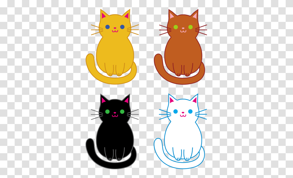 Set Of Four Kittens Three Little Kittens Lost Their Mittens Rhyme, Animal, Cat, Pet, Mammal Transparent Png