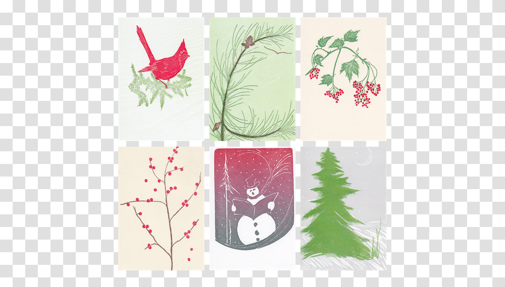 Set Of Large Christmas Cards For Sale Gwen Frostic Christmas Cards, Plant, Floral Design Transparent Png