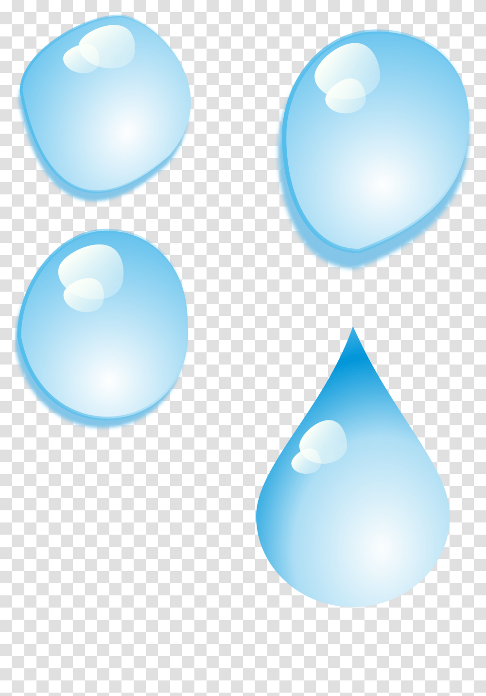 Set Of Water Drops, Droplet, Moon, Outer Space, Night Transparent Png