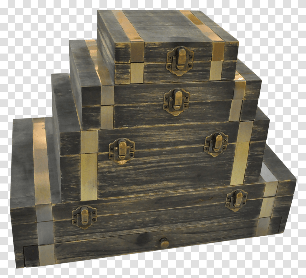 Set Scatole E Valigette Personalizzato Per Preziosi Plywood, Treasure, Box, Gold, Mailbox Transparent Png