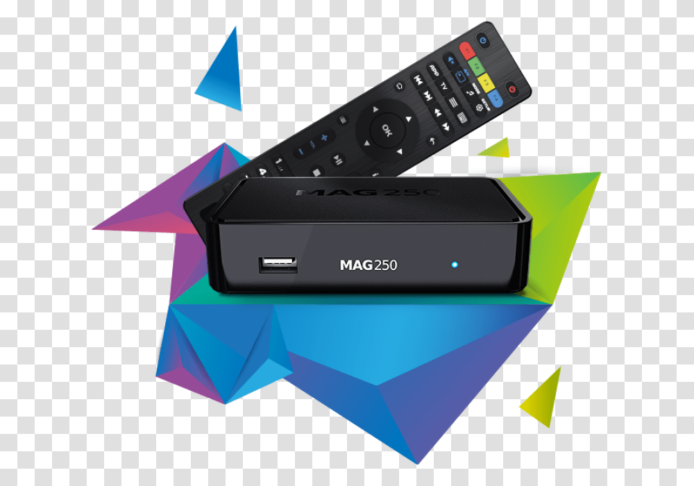 Set Top Box Hd Box Mag 250 Iptv, Electronics, Mobile Phone, Cell Phone, Remote Control Transparent Png