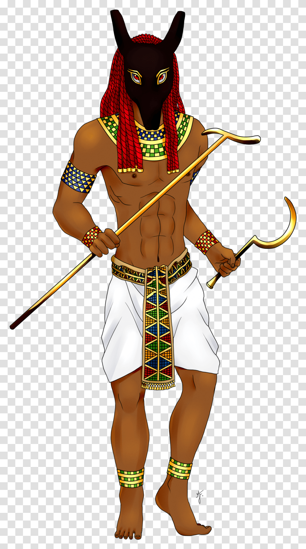 Seth God Wallpaper Seth Egyptian God Costume, Person, Weapon, Bow Transparent Png