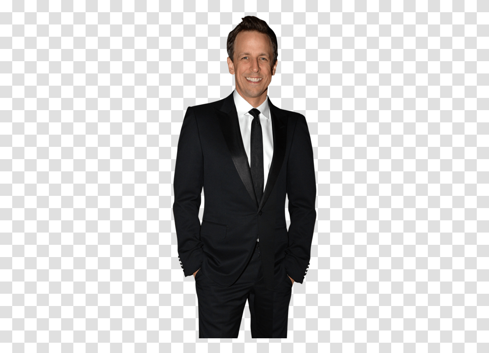 Seth Meyers And Alexi Ashe Attend The American Museum Tuxedo, Tie, Accessories, Accessory, Suit Transparent Png