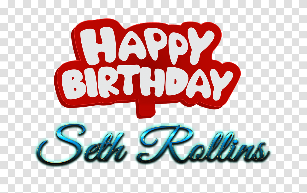 Seth Rollins Happy Birthday Name Logo, Label, Word Transparent Png