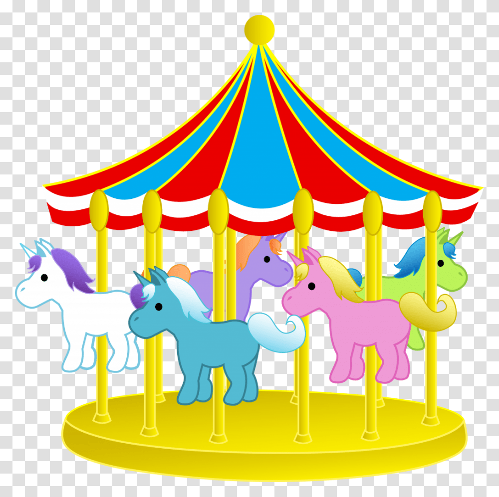 Setting Clipart Fair Ride, Amusement Park, Carousel, Theme Park, Birthday Cake Transparent Png