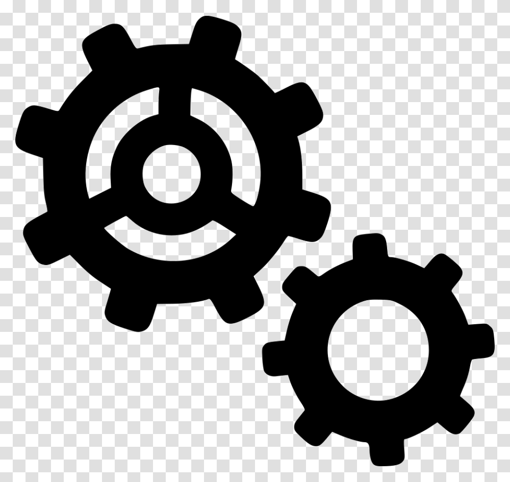 Settings Gears Cogs Options Configure Config Team Engineer Icon, Machine, Cross Transparent Png