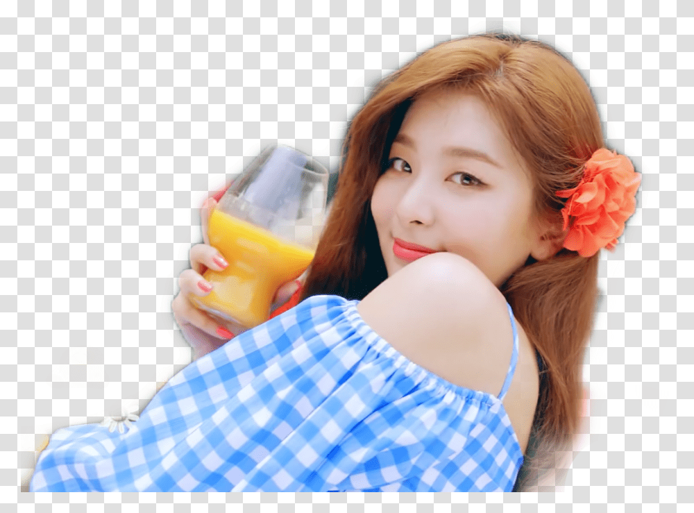 Seulgi Red Velvet Power Up, Juice, Beverage, Drink, Person Transparent Png