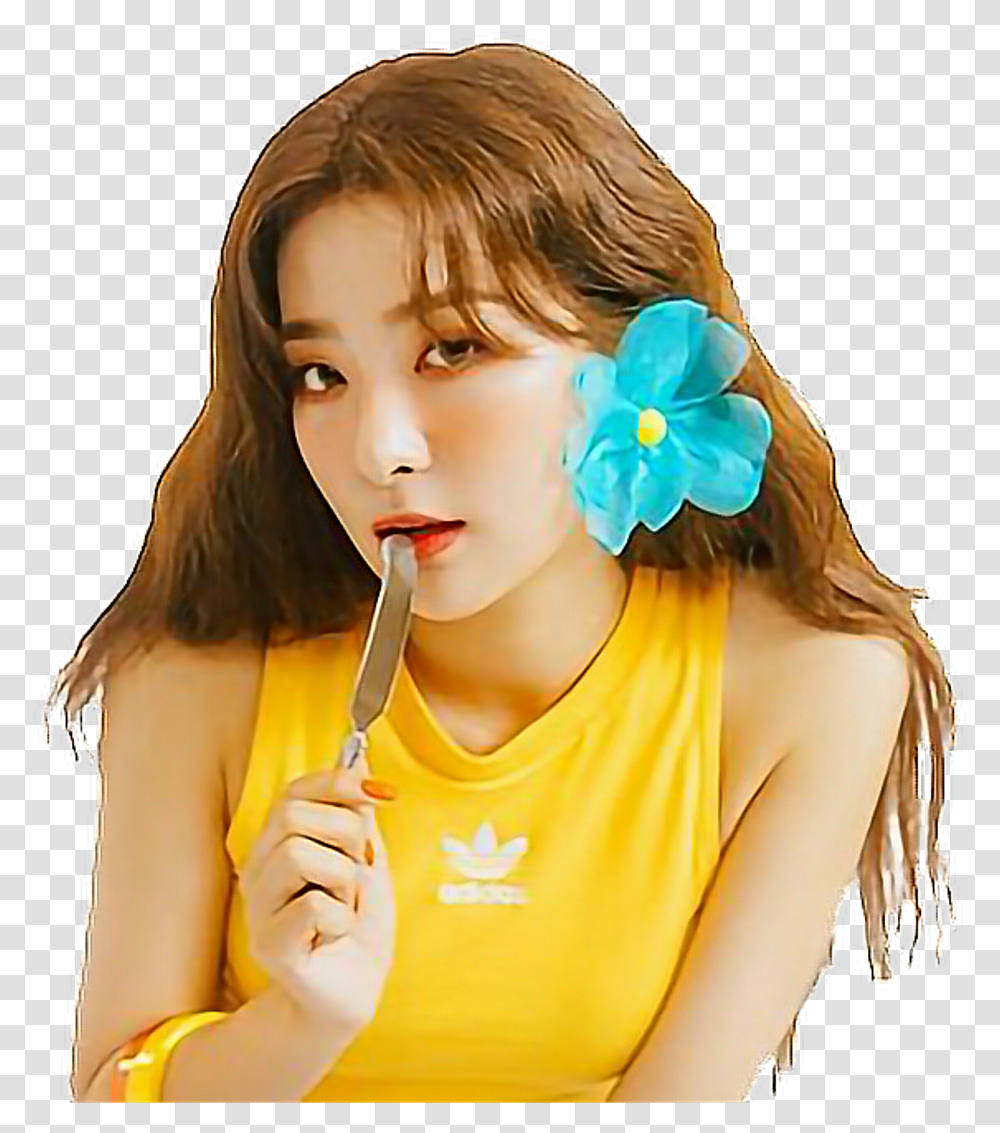 Seulgi Stickers Kpop Edit Aesthetic Cute Red Velvet Seulgi Summer Magic, Face, Person, Female, Girl Transparent Png