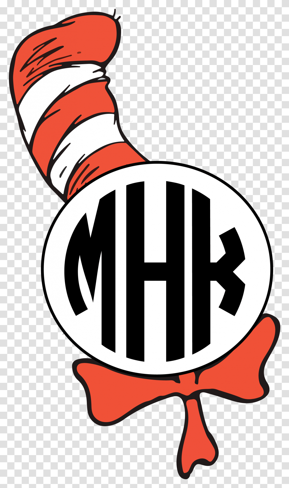 Seuss Reading Across America Day Transfers Sew Down Circle Monogram With Circles Around, Hammer, Tool, Light Transparent Png