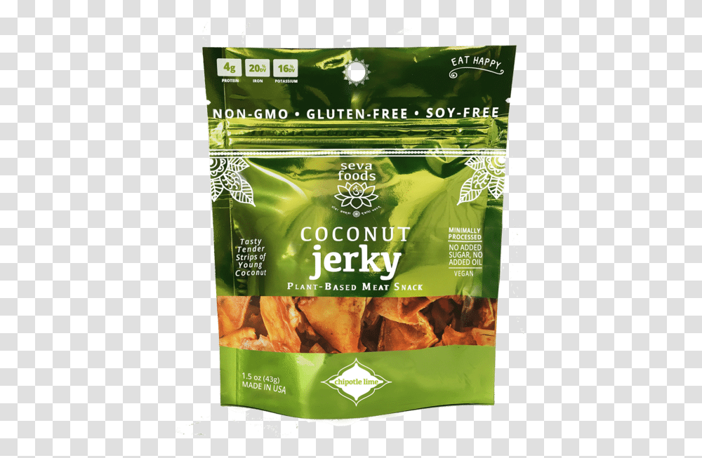 Seva Foods Coconut Jerky Chipotle Lime Seva Foods Space Ice Cream, Plant, Vegetable, Produce, Bamboo Shoot Transparent Png